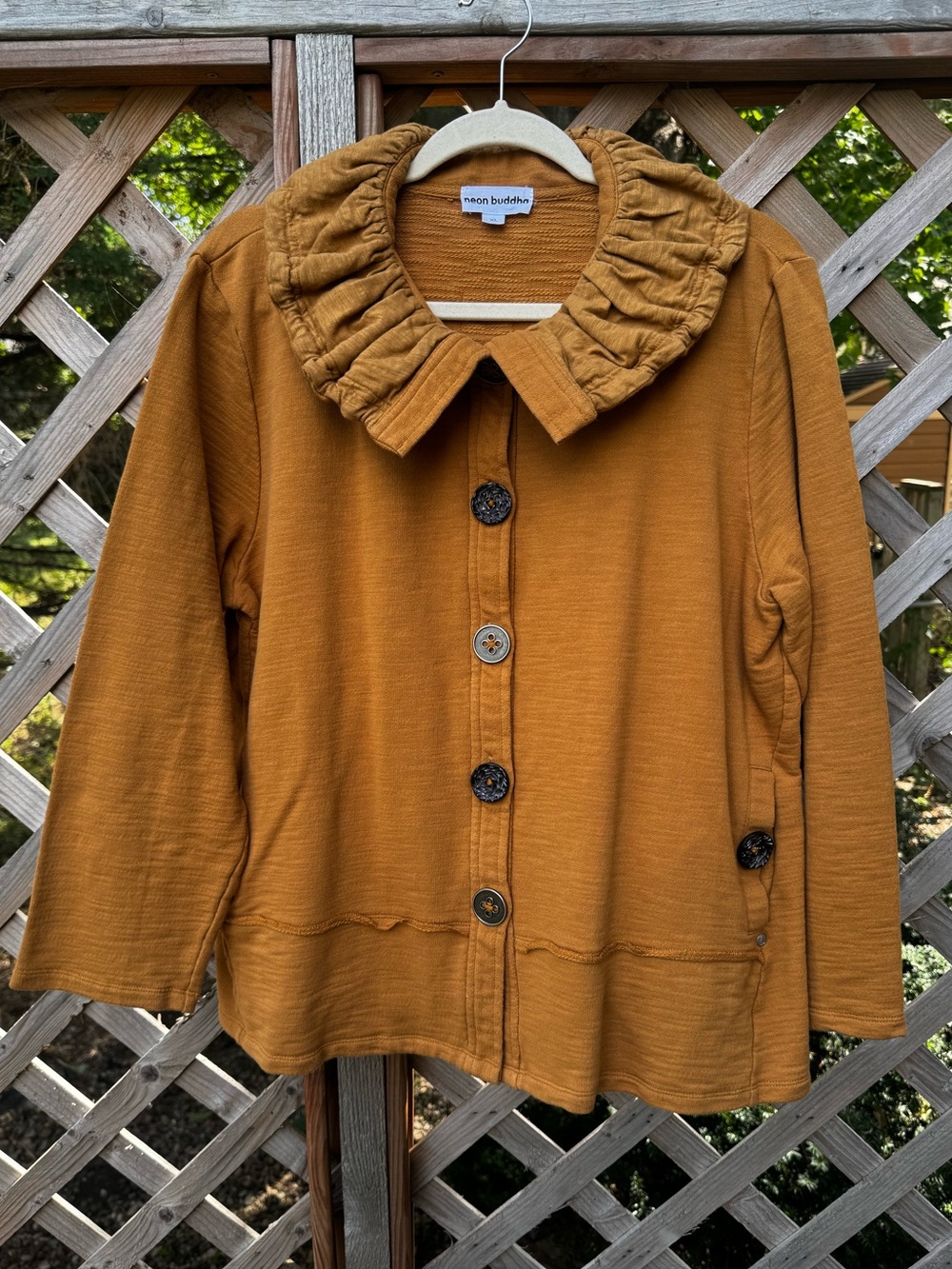 Neon Buddha Button Front Jacket Cadigan